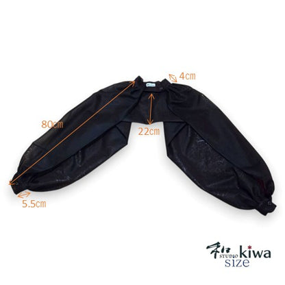 ブラウス　　ワイドボレロ　羽織　赤風通紗のワイドボレロ