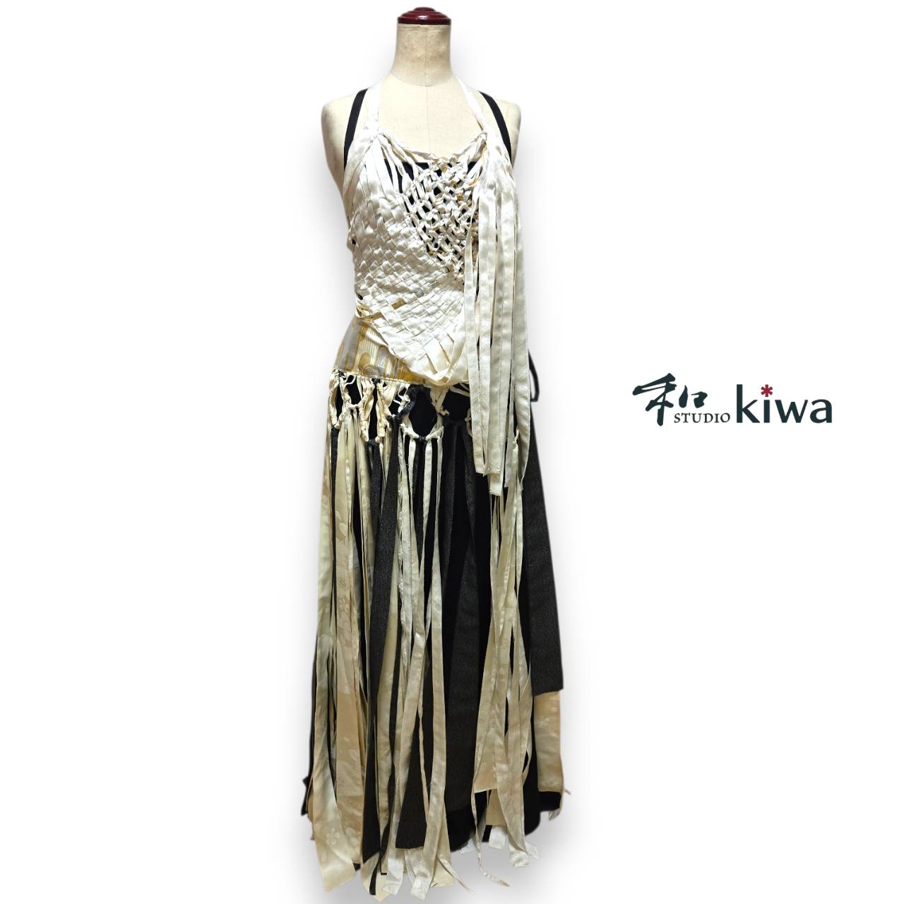 コレクションドレス　ベスト　スカート　キャミソールワンピース　羽織　着物 マクラメドレス　