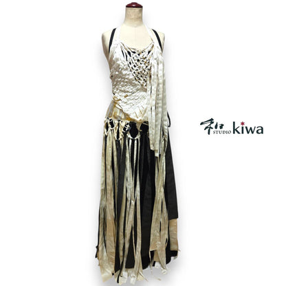 コレクションドレス　ベスト　スカート　キャミソールワンピース　羽織　着物 マクラメドレス　