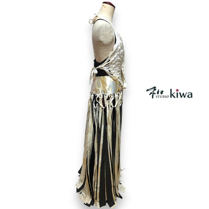 コレクションドレス　ベスト　スカート　キャミソールワンピース　羽織　着物 マクラメドレス　