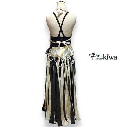 コレクションドレス　ベスト　スカート　キャミソールワンピース　羽織　着物 マクラメドレス　