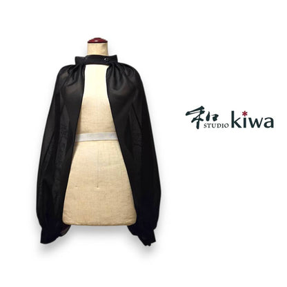 ブラウス　　ワイドボレロ　羽織　赤風通紗のワイドボレロ