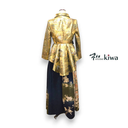 コレクションドレス　ジャケット燕尾　帯