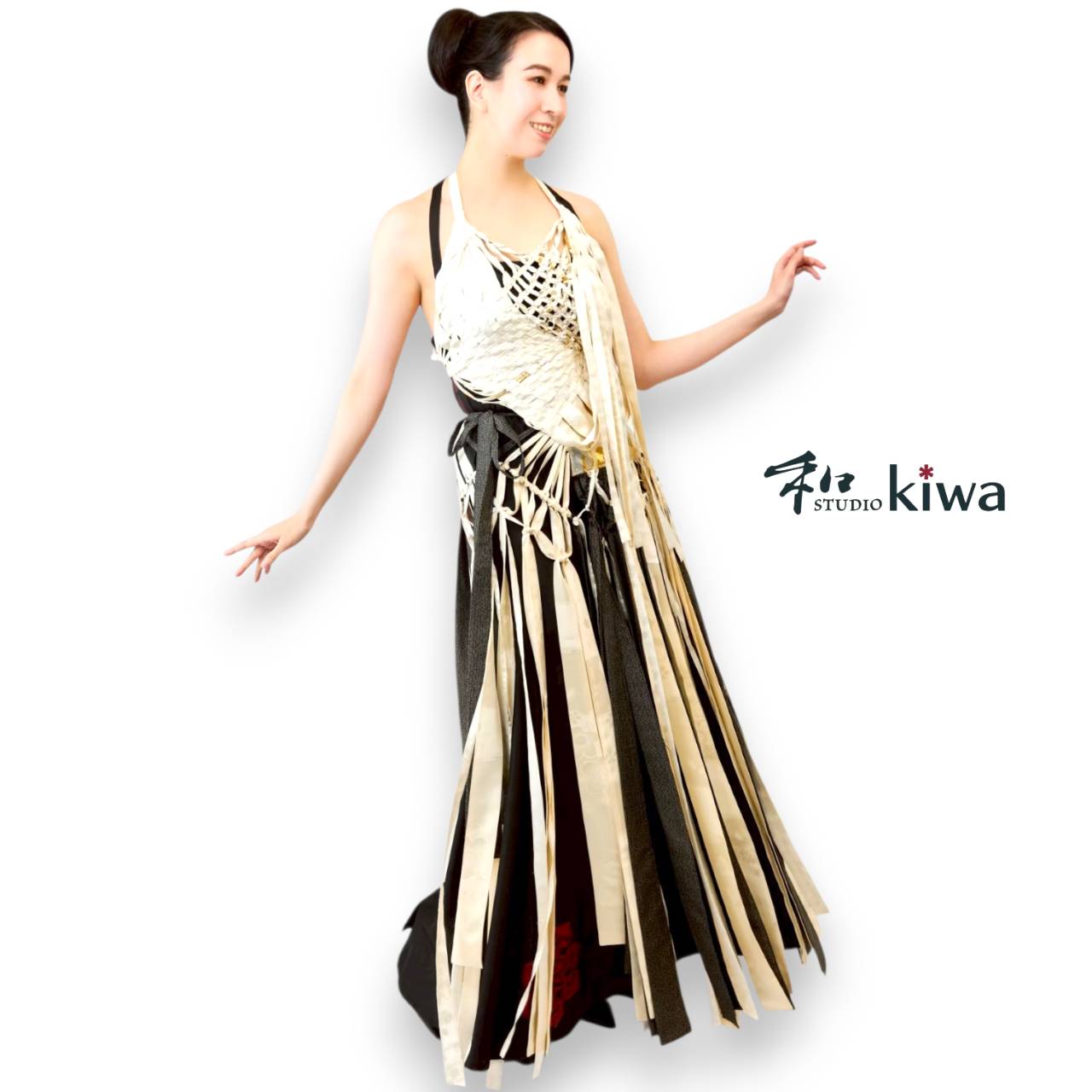 コレクションドレス　ベスト　スカート　キャミソールワンピース　羽織　着物 マクラメドレス　