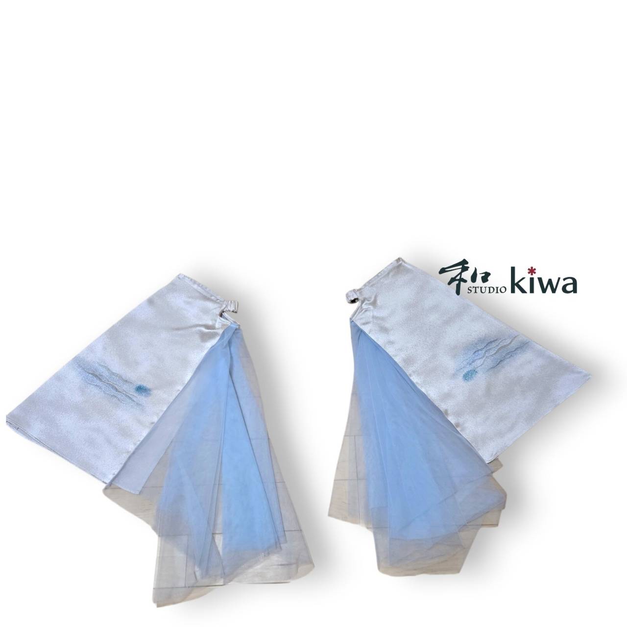 コレクションドレス　　ビスチェ　スカート　セットアップ　袋帯　打掛　白御所車のセットアップドレス