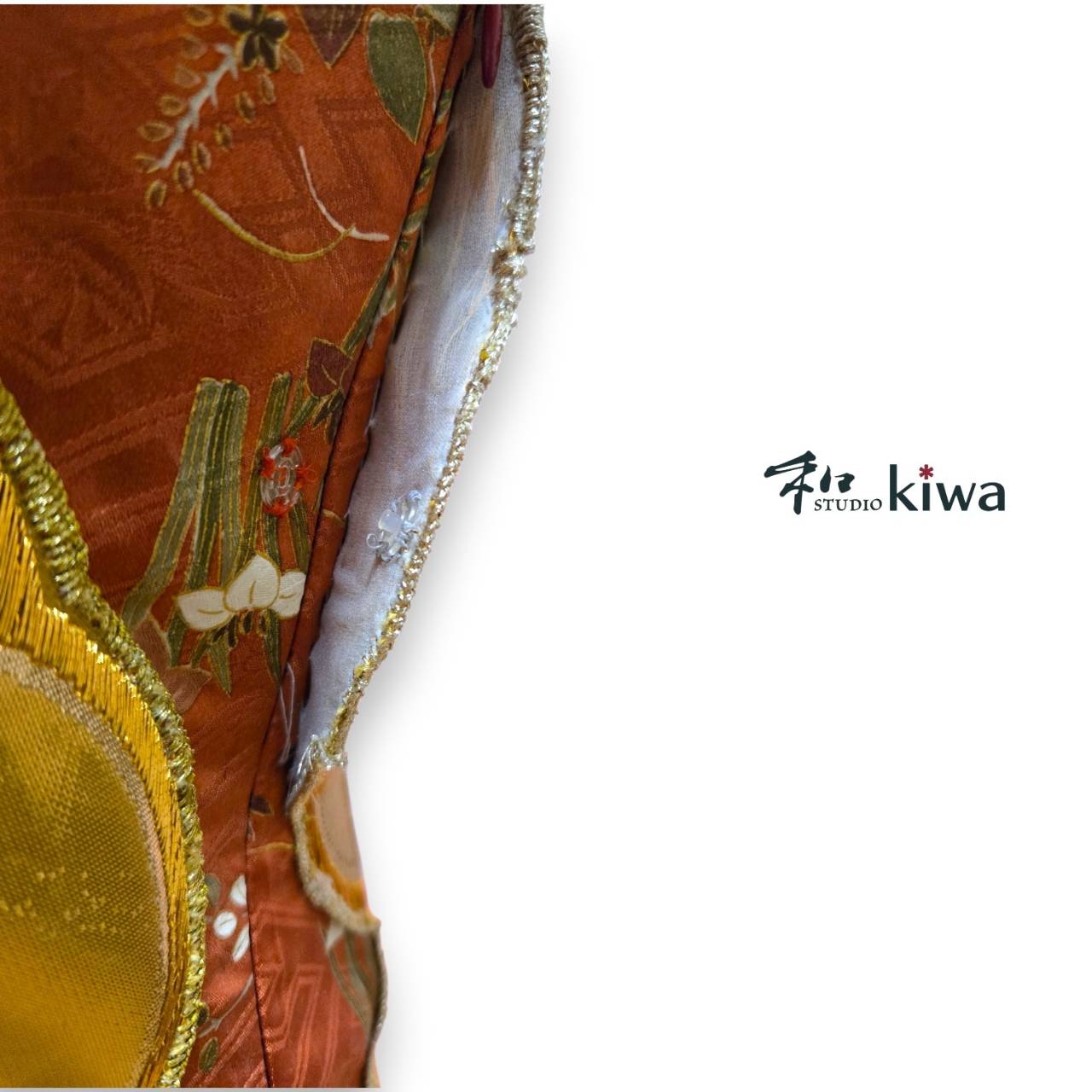 コレクションドレス　　エスカルゴワンピース　振袖　帯　花文様エスカルゴワンピース