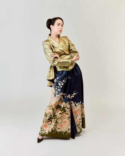 コレクションドレス　ジャケット燕尾　帯