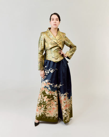 コレクションドレス　ジャケット燕尾　帯